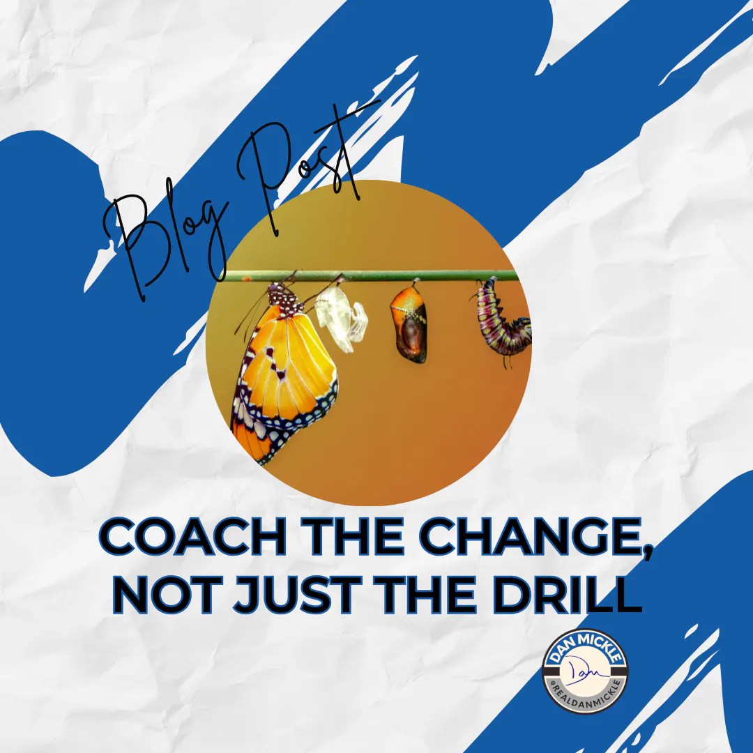 Coach the Change, Not Just the Drill

Coaches love routines right up until the routine stops working. Then we become amateur meteorologists, air traffic controllers, and hostage negotiators all at once....

https://www.danmickle.com/coaching-athletes-through-change/